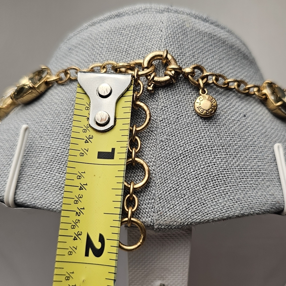 [J. Crew] Smokey Crystal Drop Bib Bumble Bee Statement Necklace - Picture 16 of 16